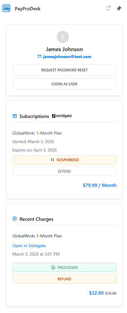 PayProDesk in action